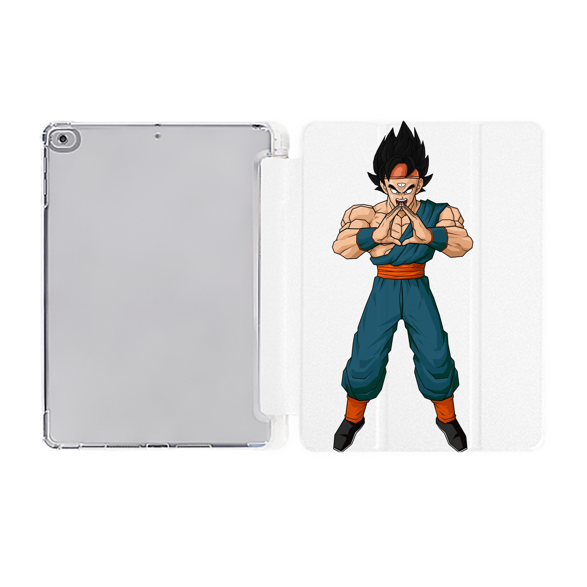 （画像用） ドラゴンボール DRAGON BALL IPad ケース ペン収納付き 三つ折りスタンド PUレザー×シリコン 対応機種9.5/10.5/10.9インチ